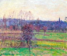 Vue de Bazincourt En Hiver 1898
