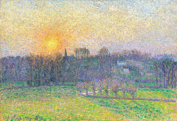 View of Bazincourt, Sunset 1892