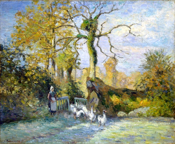 The Goose Girl at Montfoucault (White Frost) 1875