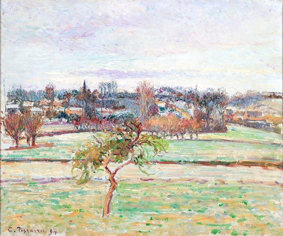 View From the artist’S Studio at ÉRagny 1894