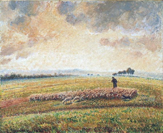 Landscape With Flock of Sheep