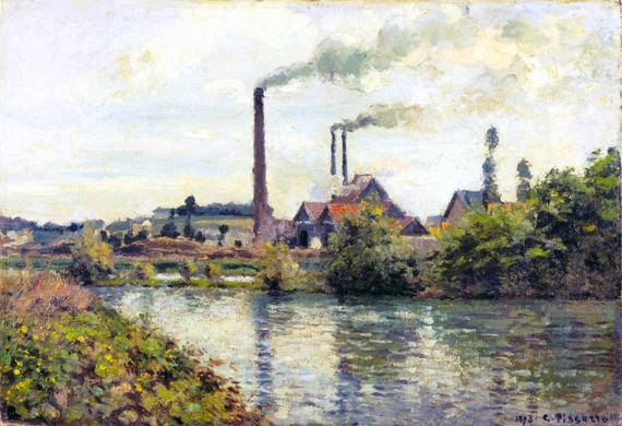 The Factory at Pontoise 1873