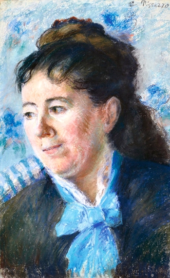Portrait de FéLicie Vellay Estruc 1874 으로 까미유 피사로, 캔버스에 유화 재현 Portrait de FéLicie Vellay Estruc 1874