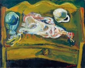 The Red Mill, Cos Cob 1896 Le Poulet à la table 1918