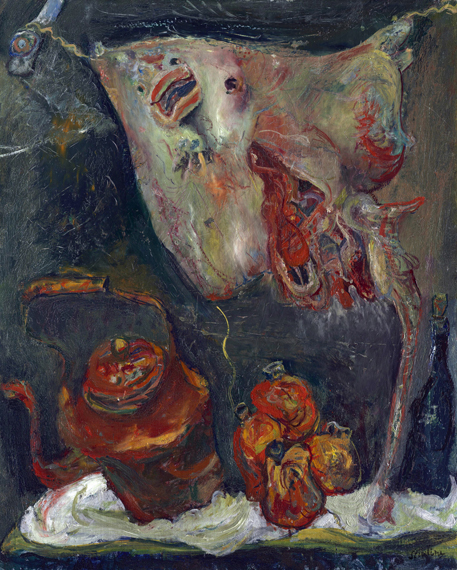 Still Life with Rayfish 1923 으로 샹 수틴, 캔버스에 유화 재현 Still Life with Rayfish 1923