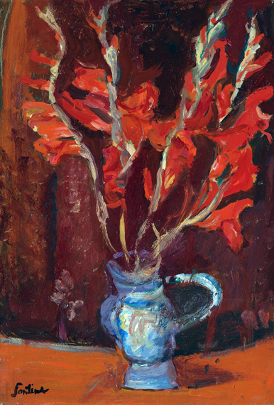 Glaïeuls, 1919 으로 샹 수틴, 캔버스에 유화 재현 Glaïeuls, 1919
