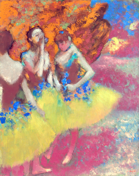 Three Dancers in Yellow Skirts