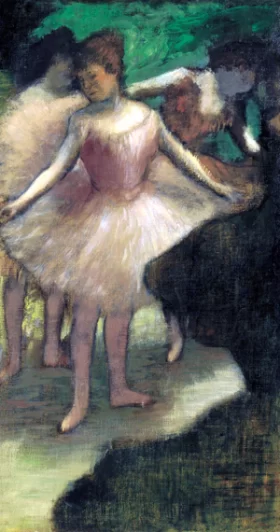 Tête de Fillette Trois Danseuses En Rose 1886