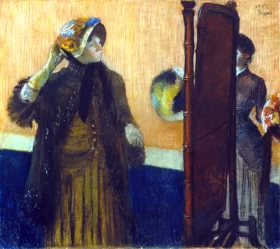 Self Portrait At the Milliners 1882