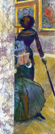 Mary Cassatt at the Louvre the Paintings Gallery 1885