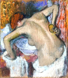 Woman Sponging her Back