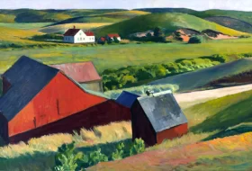 Cobb's Barns and Distant Houses