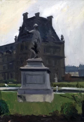 Statue Near the Louvre 1906