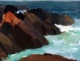 Rocks and Swirling Water