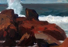 Waves Crashing on Rocks, Monhegan