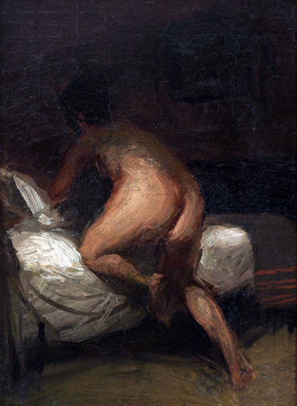 Nude Crawling Into Bed