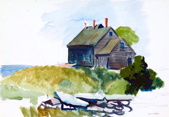 Beach Cottage Near Rocks 1924
