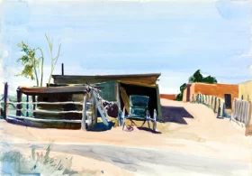 Adobes and Shed, New Mexico 1925