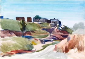 Houses Near a Dry Stream 1925