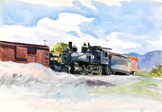 Locomotive and Freight Car 1925