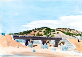 Railroad Trestle in the Desert 1925
