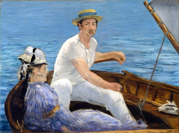 Boating 1874 으로 에두아르 마네, 캔버스에 유화 재현 Boating 1874