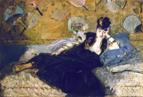 Woman with Fans 1873