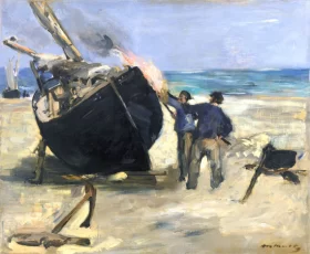 Tarring the Boat 1873