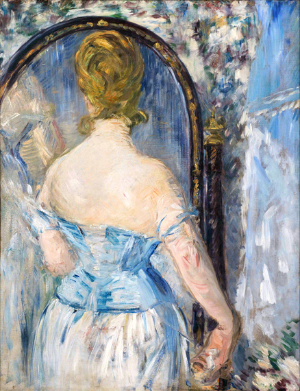 Before the Mirror (Devant la glace) 1876 으로 에두아르 마네, 캔버스에 유화 재현 Before the Mirror (Devant la glace) 1876