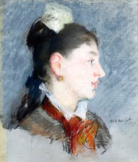 Jeune Fille Au Col Cassé, De Profil 1880