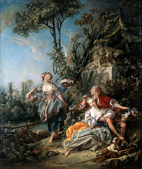 Lovers in a park 1758