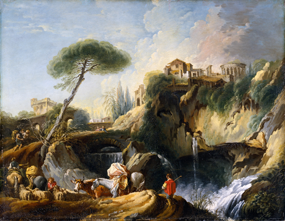 View of Tivoli with the Temple of Vesta