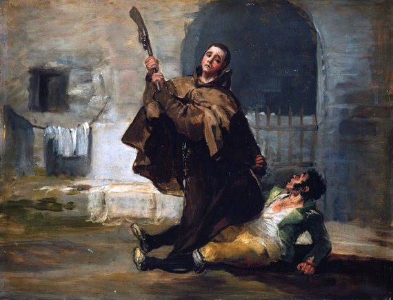 Friar Pedro Clubs El Maragato with the Butt of the Gun 1806
