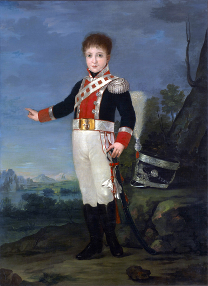 Portrait of Don Sebastien Marie Gabriel de Bourbon-Bragance 1822