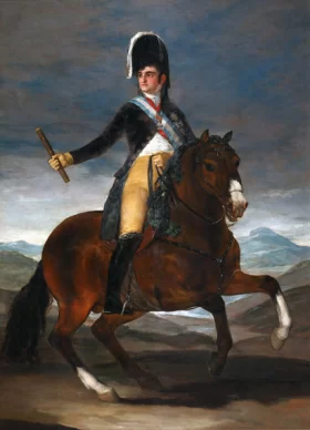 Le Garçon en Bleu Retrato ecuestre de Fernando VII 1808