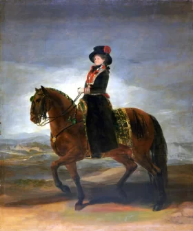 The Little Girl in Pink 1923 Queen Maria Luisa on horseback 1799
