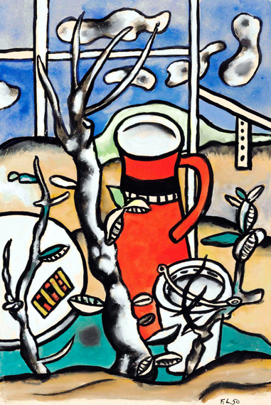 Nature morte au broc rouge
