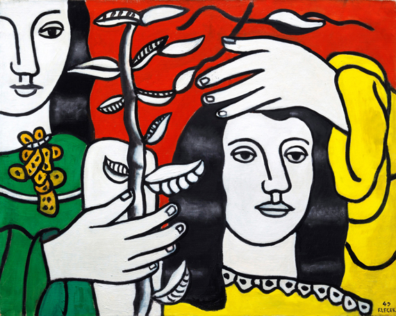 Deux Figures et Une Fleur