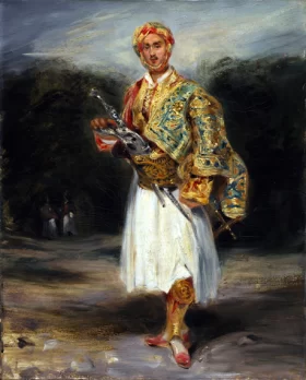 Landscape Near Champrosay, 1850 Count Demetrius De Palatiano in Suliot Costume 1800