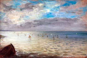 Still Life With Lobsters The Sea at Dieppe, 1852