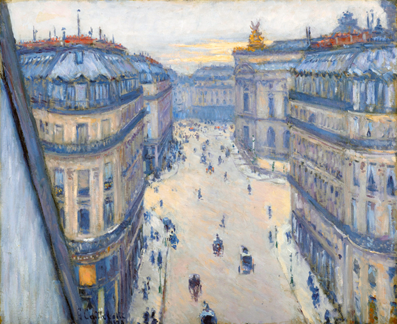 La Rue Halévy, Vue Du Sixième Étage 1878 으로 구스타브 카일보트, 캔버스에 유화 재현 La Rue Halévy, Vue Du Sixième Étage 1878