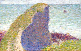 Study For Le Bec Du Hoc, Grandcamp