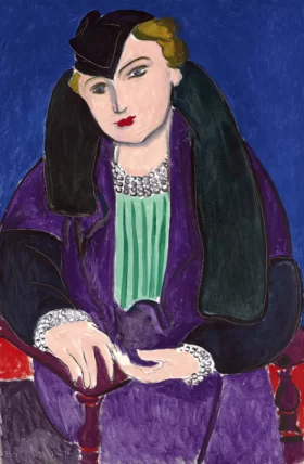 Portrait au manteau bleu