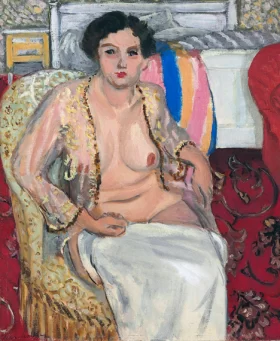 Femme au fauteuil--Femme en négligé