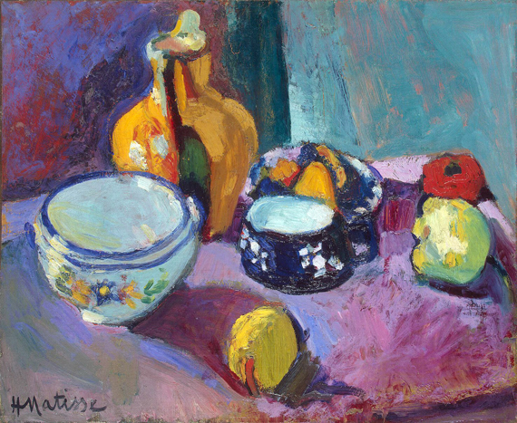 Dishes and Fruit 으로 앙리 마티스, 캔버스에 유화 재현 Dishes and Fruit