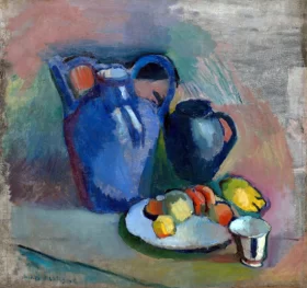 In the Garden Nature morte à la cruche bleue (Still Life with Blue Jug)