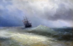 Sea View. Storm on the Sea 1878
