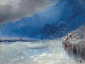 Stormy seas, 1900