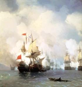 Battle of Chios on 24 June, 1770 1848