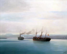 Capturing Of The Turkish Ship Mersina, 1877